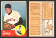 1963 Topps Baseball Trading Card You Pick Singles #500-#599 VG/EX #	567 Jim Duffalo - San Francisco Giants  - TvMovieCards.com