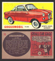 1961 Topps Sports Cars (Gray Back) Vintage Trading Cards #1-#66 You Pick Singles #56   Goggomobil TS-400  - TvMovieCards.com