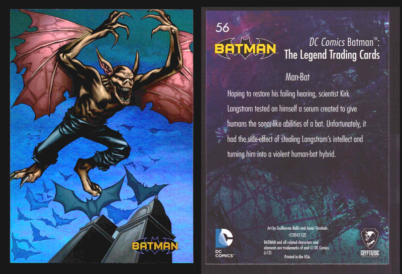 DC Comics Batman The Legend Parallel HoloFoil Base Trading Card Singles #1-63