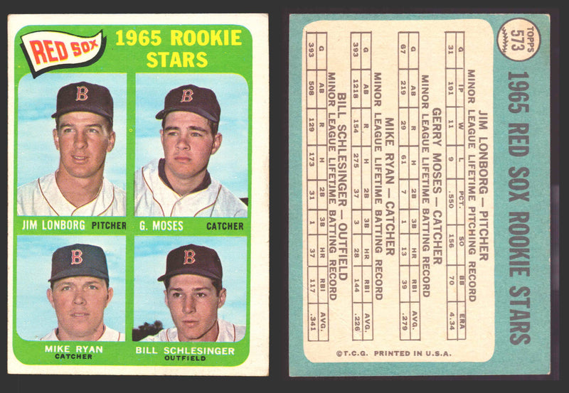 1965 Topps Baseball Trading Card You Pick Singles #500-#598 VG/EX   - TvMovieCards.com