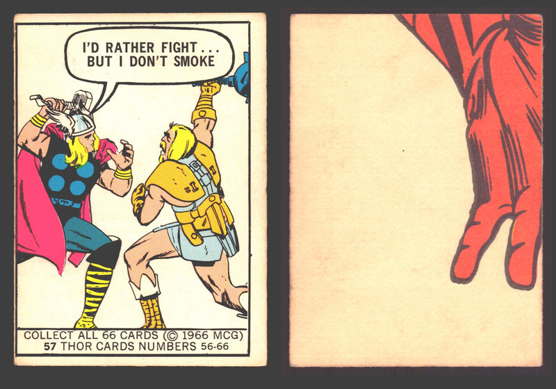 1966 Marvel Super Heroes Donruss Vintage Trading Cards You Pick Singles #1-66
