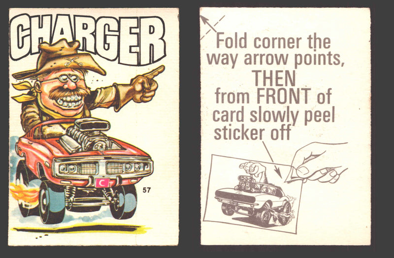 Fantastic Odd Rods Series 2 Vintage Sticker Cards Donruss #1-66 You Pick Singles