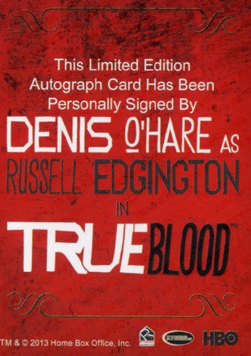 True Blood Archives Denis O'Hare as Russell Edgington Autograph Card   - TvMovieCards.com