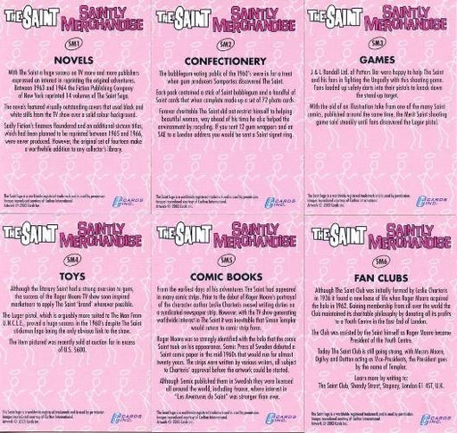 Saint The Very Best of  Chase Card Set 6 Cards SM1 - SM6   - TvMovieCards.com