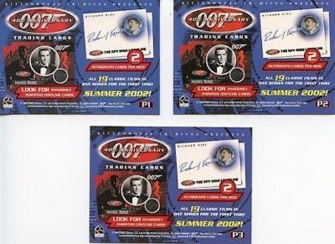 James Bond 40th Anniversary Promo Card Set 3 Cards P1 P2 P3   - TvMovieCards.com