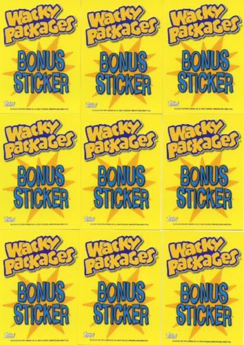 Wacky Packages Stickers Series 9 Cereal Box Sticker Card Set C1 - C9 Topps 2012   - TvMovieCards.com
