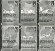 Universal Monsters of the Silver Screen Poster Sticker Card Set 10 Stickers   - TvMovieCards.com