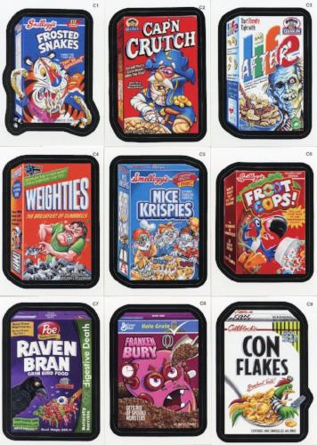 Wacky Packages Stickers Series 9 Cereal Box Sticker Card Set 9 Cards Topps 2012   - TvMovieCards.com