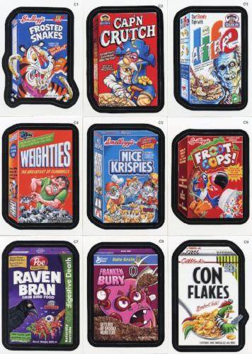wacky packages rare cards 2007 CUSTOM GLOSSY SET OF 14 NM/MT 1985 Topps Wacky Packages Complete