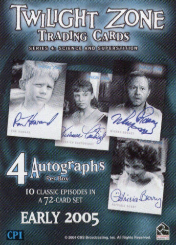 Twilight Zone 4 Science and Superstition Promo Card CP1   - TvMovieCards.com