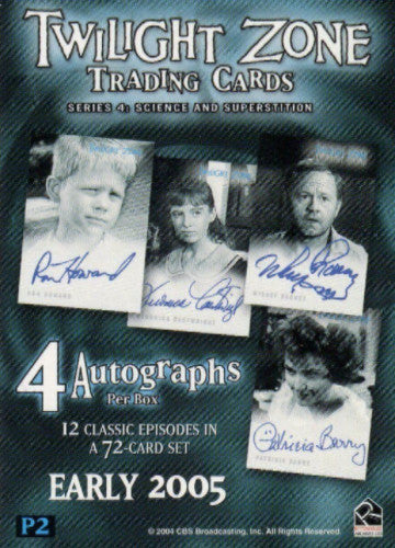 Twilight Zone 4 Science and Superstition Promo Card P2   - TvMovieCards.com