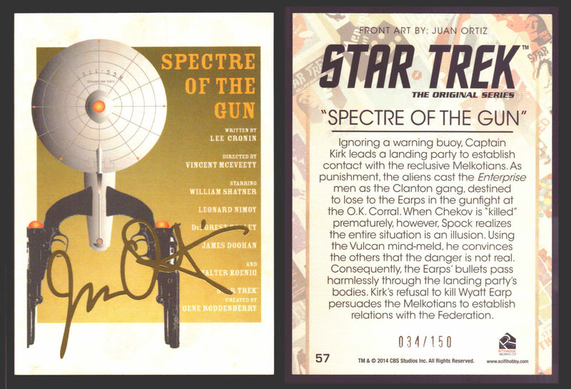 Star Trek Portfolio Prints Juan Ortiz Gold Parallel Trading Cards You Pick 1-80 #	   57   Spectre of the Gun  - TvMovieCards.com