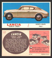 1961 Topps Sports Cars (White Back) Vintage Trading Cards #1-#66 You Pick Singles #57   Lancia "Aurelia" 2500GT  - TvMovieCards.com