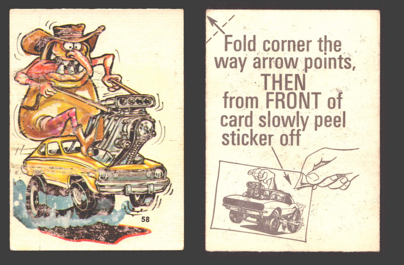 Fantastic Odd Rods Series 2 Vintage Sticker Cards Donruss #1-66 You Pick Singles