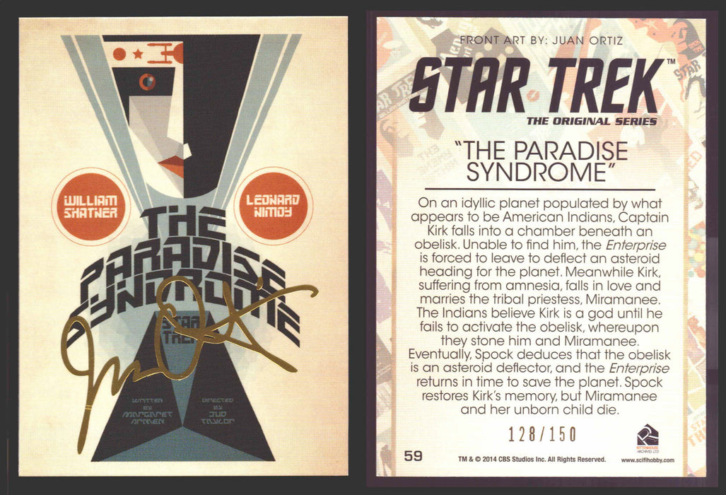 Star Trek Portfolio Prints Juan Ortiz Gold Parallel Trading Cards You Pick 1-80 #	   59   The Paradise Syndrome  - TvMovieCards.com