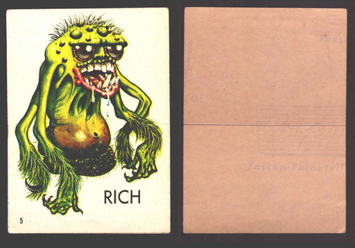 1968 Ugly Name Stickers OPC/Fasson Trading Card You Pick Singles #1-44 Variants #5 Rich - TvMovieCards.com