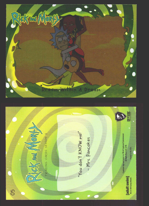 Rick and Morty Season 1 Base Foil Parallel Trading Card You Pick Singles #1-45 #	5  - TvMovieCards.com