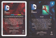 2012 DC Comics The New 52 Base Card Printing Plate 1/1 #5 Arsenal Yellow   - TvMovieCards.com