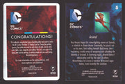 2012 DC Comics The New 52 Base Card Printing Plate 1/1 #5 Arsenal Magenta   - TvMovieCards.com