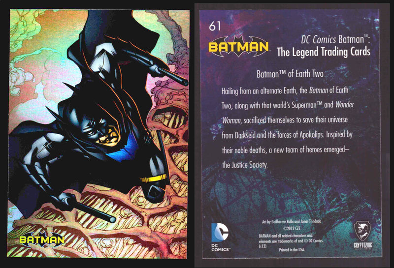 DC Comics Batman The Legend Parallel HoloFoil Base Trading Card Singles #1-63