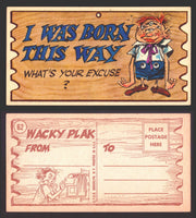 Wacky Plaks 1959 Topps Vintage Trading Cards You Pick Singles #1-88 #	 62   I was born this way - What's your excuse?  - TvMovieCards.com