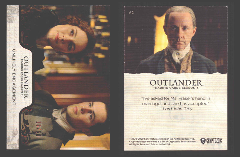 2020 Outlander Season 4 Red Foil Parallel Base Card You Pick Singles XX/50