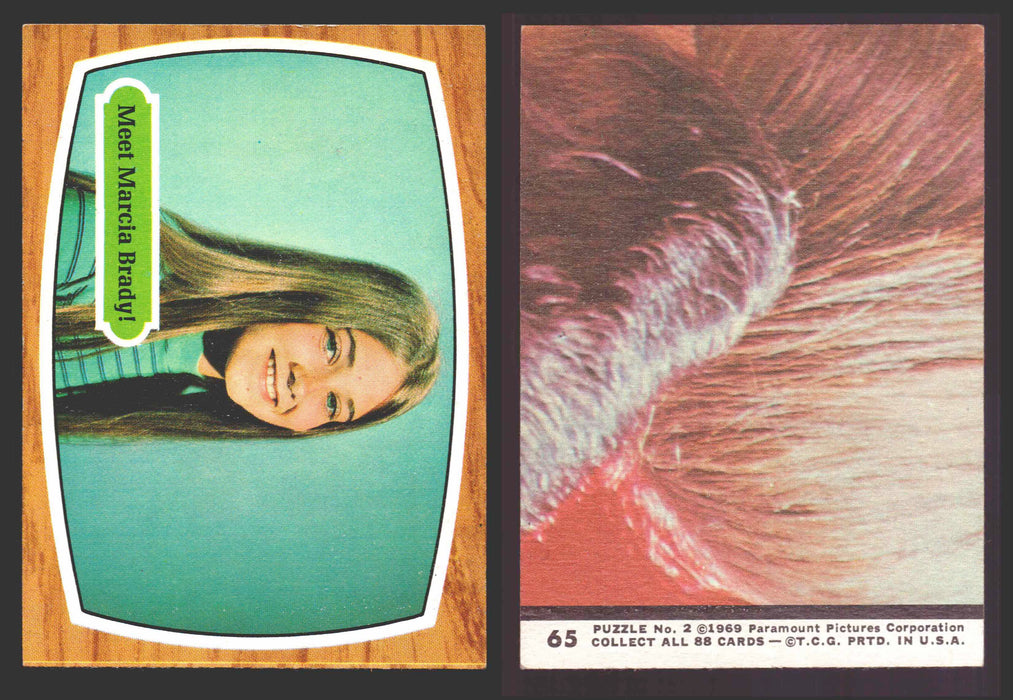 1971 The Brady Bunch Topps Vintage Trading Card You Pick Singles #1-#88 #	65 Meet Marcia Brady  - TvMovieCards.com