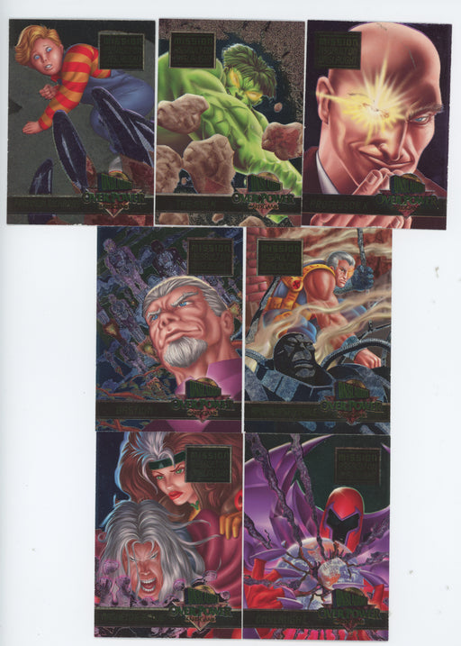 Marvel Ultra Onslaught Overpower Missions Chase Card Set 7 Cards Fleer Skybox 1996   - TvMovieCards.com