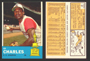 1963 Topps Baseball Trading Card You Pick Singles #1-#99 VG/EX #	67 Ed Charles - Kansas City Athletics  - TvMovieCards.com