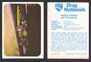 AHRA Drag Nationals 1971 Fleer USA White Trading Cards You Pick Singles #1-70 68 of 70   "Green Mamba"                   Jet Dragster  - TvMovieCards.com