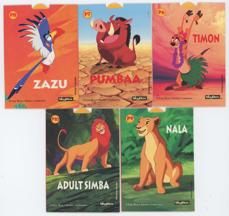 Lion King Disney Movie Series 2 Pop-Up Chase Card Set P6 thru P10 Skybox 1994   - TvMovieCards.com