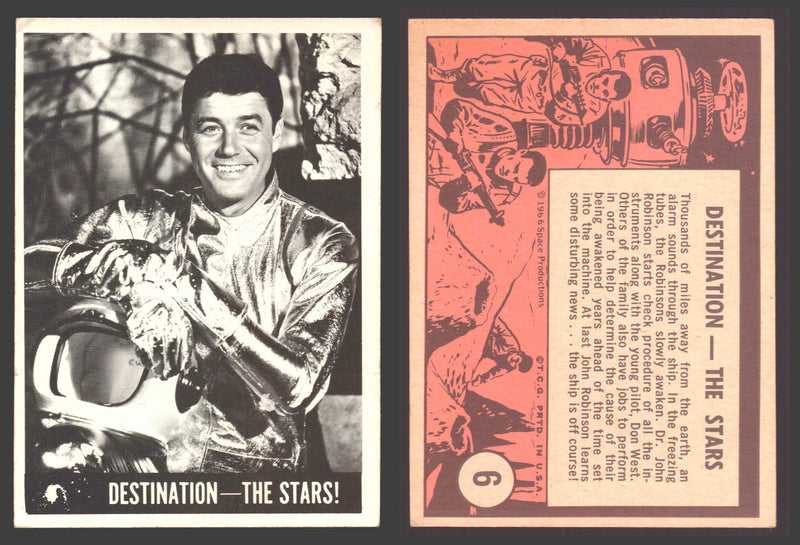 1966 Lost In Space Topps Vintage Trading Card #1-55 You Pick Singles # 6 Destination-The Stars! - TvMovieCards.com