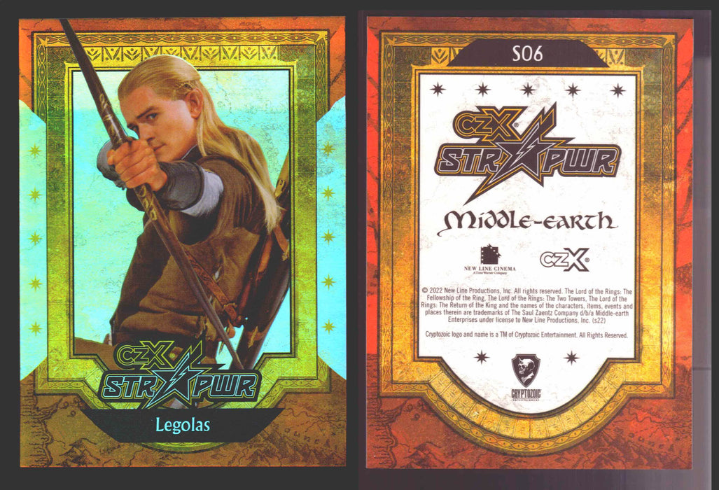 2022 Cryptozoic CZX Middle Earth STR PWR Red S01-S25 Single Cards S06 Legolas - TvMovieCards.com