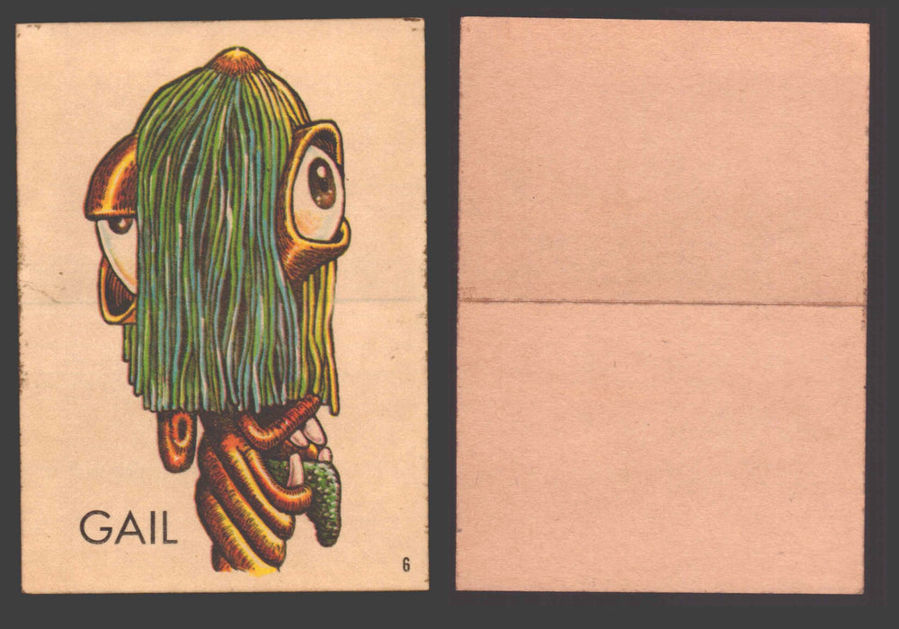 1965 Ugly Stickers Topps Trading Card You Pick Singles #1-44 with Variants 6 Gail - TvMovieCards.com