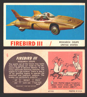 1961 Topps Sports Cars (White Back) Vintage Trading Cards #1-#66 You Pick Single #6 Firebird III (creased) - TvMovieCards.com