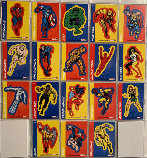 Marvel 70 Years of Marvel Comics Chase Sticker Card Set S1-S18   - TvMovieCards.com