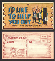 Wacky Plaks 1959 Topps Vintage Trading Cards You Pick Singles #1-88 #	 70   I'd like to help you out - Which way did you come in?  - TvMovieCards.com