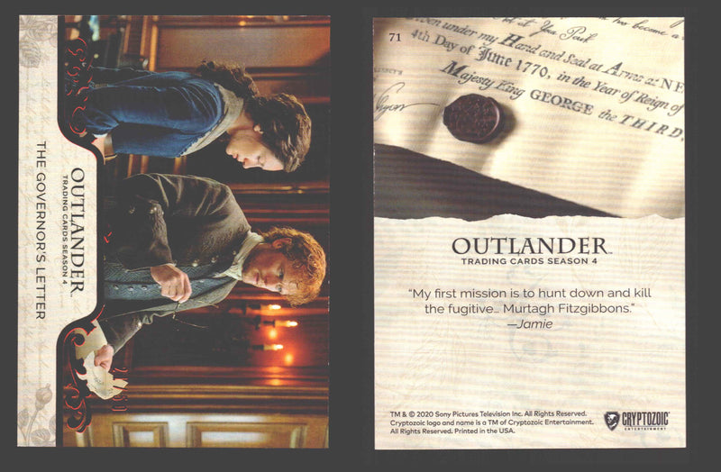 2020 Outlander Season 4 Red Foil Parallel Base Card You Pick Singles XX/50