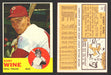 1963 Topps Baseball Trading Card You Pick Singles #1-#99 VG/EX #	71 Bobby Wine - Philadelphia Phillies RC  - TvMovieCards.com