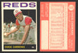 1964 Topps Baseball Trading Card You Pick Singles #1-#99 VG/EX #	72 Chico Cardenas - Cincinnati Reds  - TvMovieCards.com