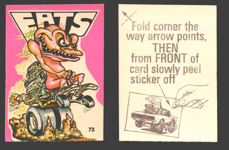 Fantastic Odd Rods Series 1 Vintage Sticker Cards Donruss #67-132 You Pick Singles