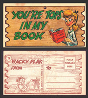 Wacky Plaks 1959 Topps Vintage Trading Cards You Pick Singles #1-88 #	 74   You're tops in my book - "Creeps I Have Known"  - TvMovieCards.com