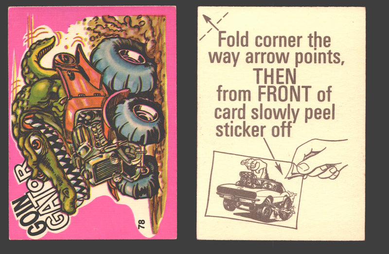 Fantastic Odd Rods Series 1 Vintage Sticker Cards Donruss #67-132 You Pick Singles