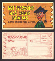 Wacky Plaks 1959 Topps Vintage Trading Cards You Pick Singles #1-88 #	 79   Not everyone has your brains - Some people are smart  - TvMovieCards.com
