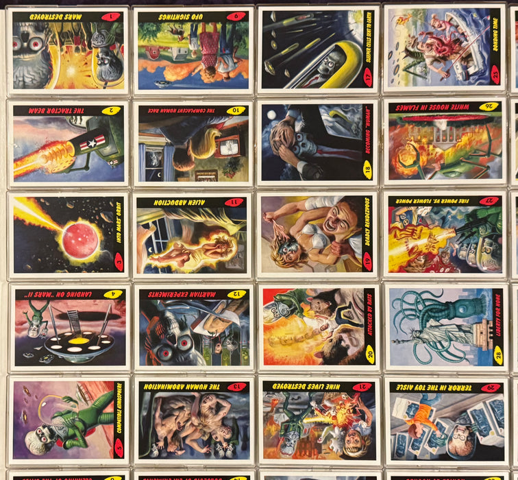2017 Mars Attacks The Revenge! Base Trading Card Set of 55 Topps #1-55