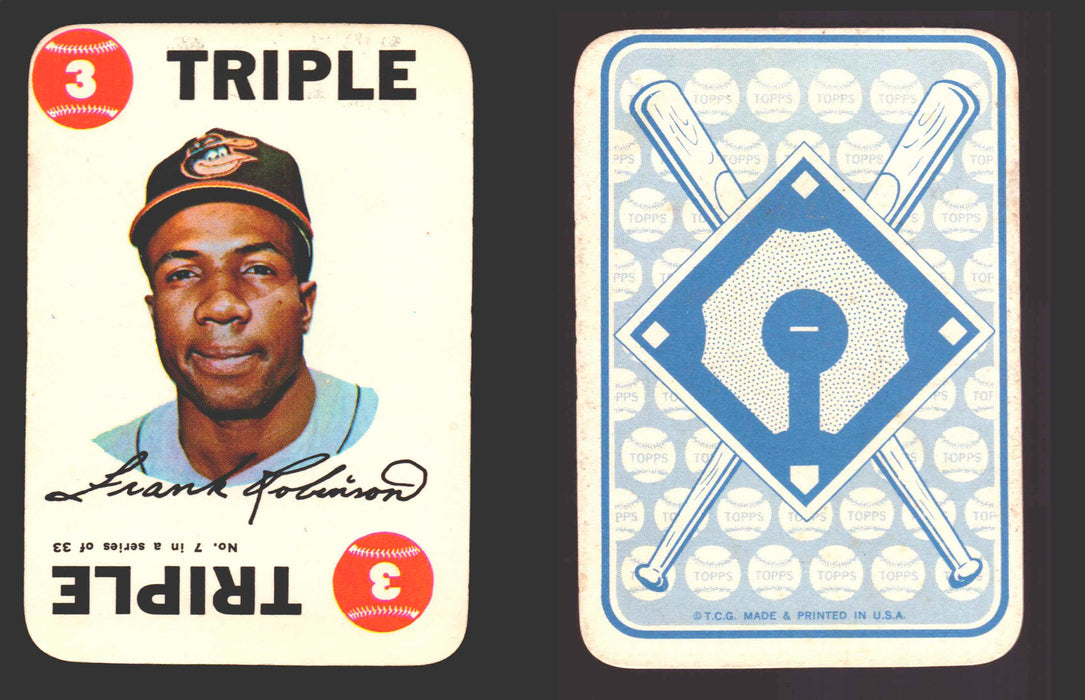 1968 Topps Baseball Game Card You Pick Single Cards #2-33 Mickey Mantle #	7 Frank Robinson - Baltimore Orioles  - TvMovieCards.com