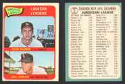 1965 Topps Baseball Trading Card You Pick Singles #1-#99 VG/EX   - TvMovieCards.com
