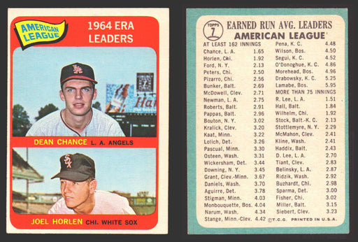1965 Topps Baseball Trading Card You Pick Singles #1-#99 VG/EX   - TvMovieCards.com