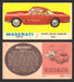1961 Topps Sports Cars (White Back) Vintage Trading Cards #1-#66 You Pick Singles #7 Maserati 5000GT  - TvMovieCards.com