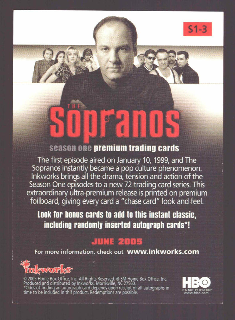 2005 Inkworks The Sopranos #S1-FOF Friends of the Family Promo Trading Card